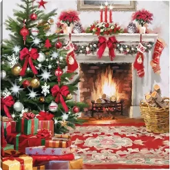 Christmas Hearth Canvas Art Print