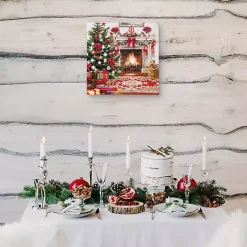 Christmas Hearth Canvas Art Print