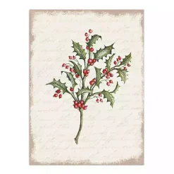 Christmas Holly Canvas Art Print