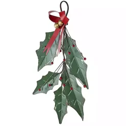 Christmas Holly Swag Iron Wall Decoration
