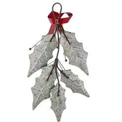 Christmas Holly Swag Iron Wall Decoration