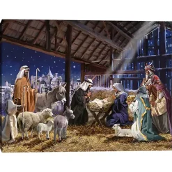 Christmas Nativity Canvas Art Print