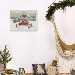 Christmas On The Farm Framed Art Print