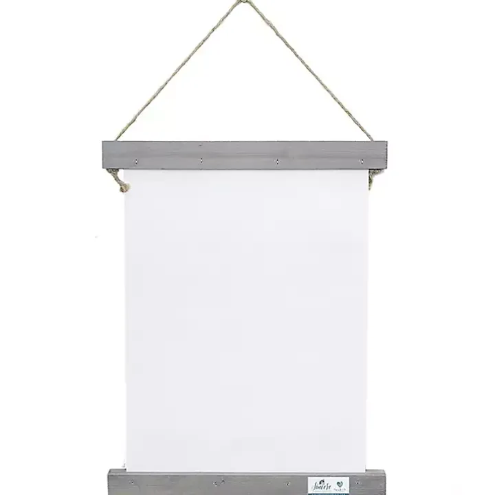 Christmas Rules Hanging Canvas Sign