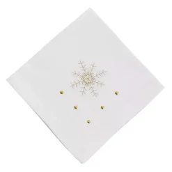 Christmas Snowflake Embroidered 4-pc. Napkin Set
