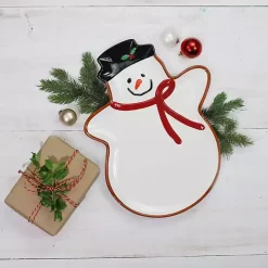 Christmas Snowman Serving Tray