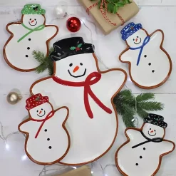 Christmas Snowman Serving Tray