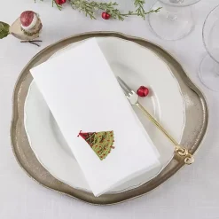 Christmas Tree Embroidered 4-pc. Napkin Set