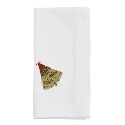 Christmas Tree Embroidered 4-pc. Napkin Set