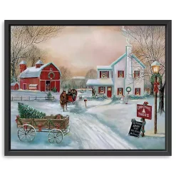 Christmas Tree Farm Framed Art Print, 32x26 in.