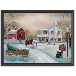 Christmas Tree Farm Framed Art Print, 42x32 in.