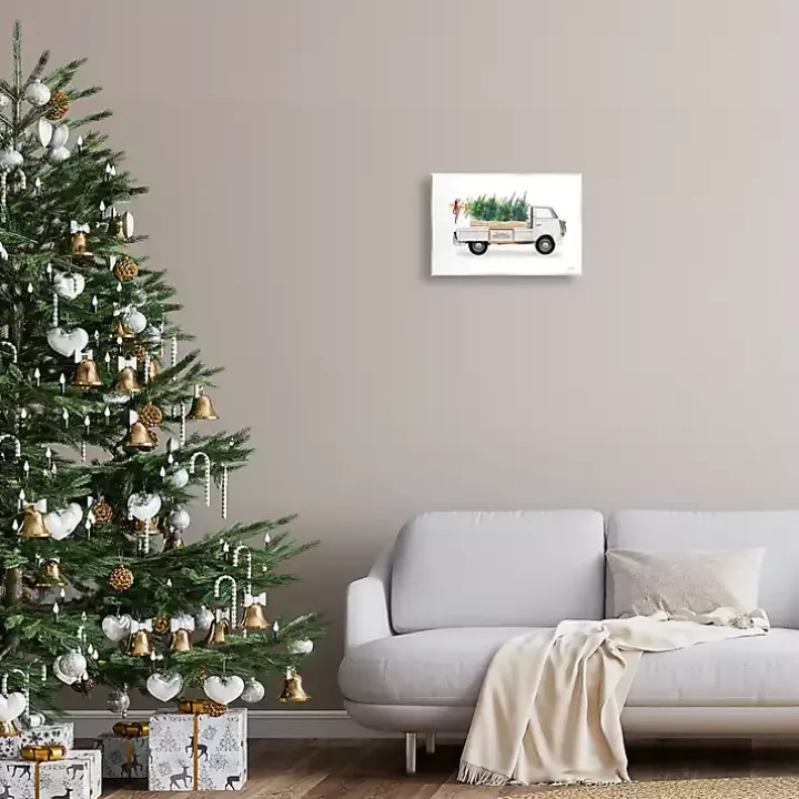 Christmas Tree Farm Truck Wood Wall Plaque