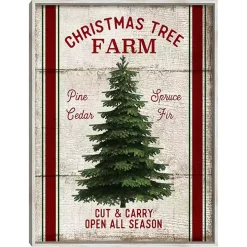 Christmas Tree Farm Wooden Wall Plaque