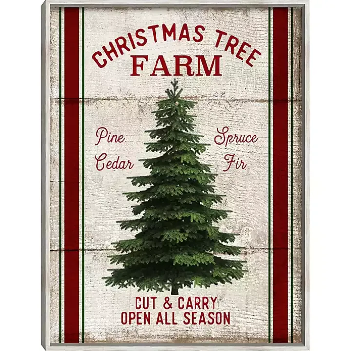 Christmas Tree Farm Wooden Wall Plaque