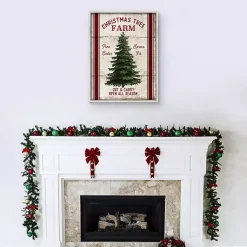 Christmas Tree Farm Wooden Wall Plaque