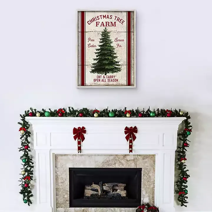 Christmas Tree Farm Wooden Wall Plaque