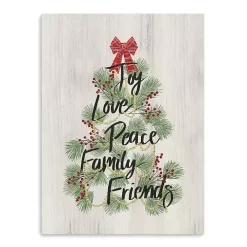 Christmas Tree Sentiment Canvas Print