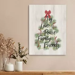 Christmas Tree Sentiment Canvas Print