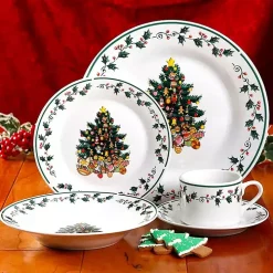 Christmas Tree Trimming 16-pc. Dinnerware Set