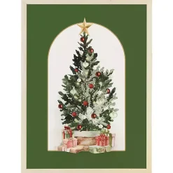Christmas Tree with Gifts Framed Art Print
