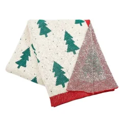 Christmas Trees Dotted Throw