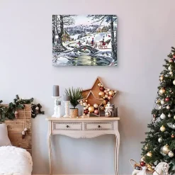 Christmas Village Canvas Art Print