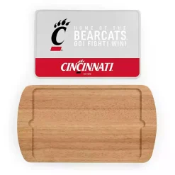 Cincinnati Bearcats Wood and Glass Serving Board