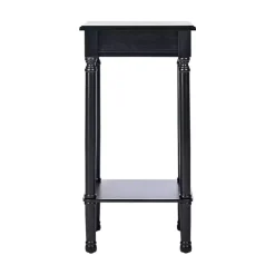 Classic Black Tegan Square Accent Table