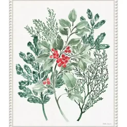 Classic Holly Framed Canvas Art Print
