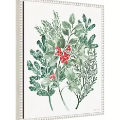 Classic Holly Framed Canvas Art Print