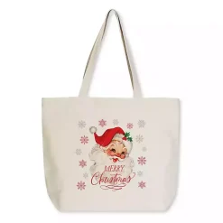 Classic Santa Canvas Tote Bag