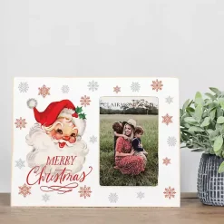 Classic Santa Merry Christmas Picture Frame, 4x6