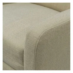 Classic Upholstered Taupe Accent Chair