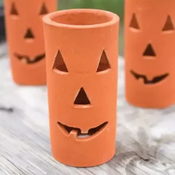 Clay Jack O' Lanterns, Set of 6