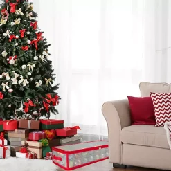 Clear and Red Zip 80-pc. Ornament Storage Box