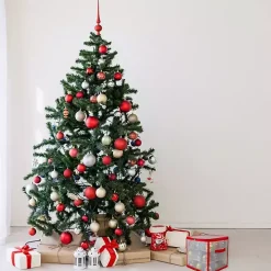 Clear and Red Zip 27-pc. Ornament Storage Box