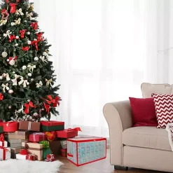 Clear and Red Zip 112-pc. Ornament Storage Box