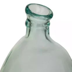 Clear Aqua Recycled Glass Vase