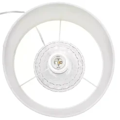 Clear Glass Honeycomb Table Lamp