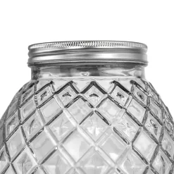 Clear Glass Pineapple Beverage Dispenser