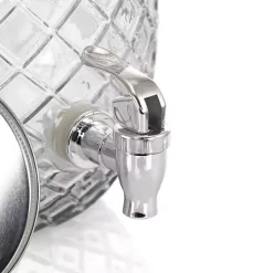 Clear Glass Pineapple Beverage Dispenser