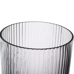 Clear Glass Vase with Pedestal Base