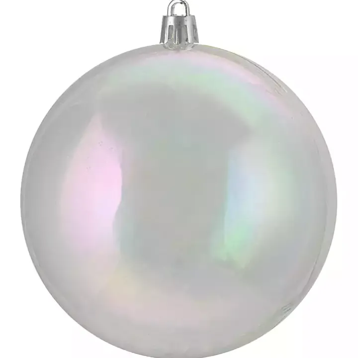 Clear Iridescent Shatterproof Ornament Set