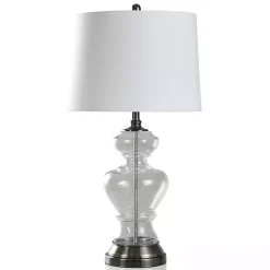 Clear Seeded Opulent Table Lamp