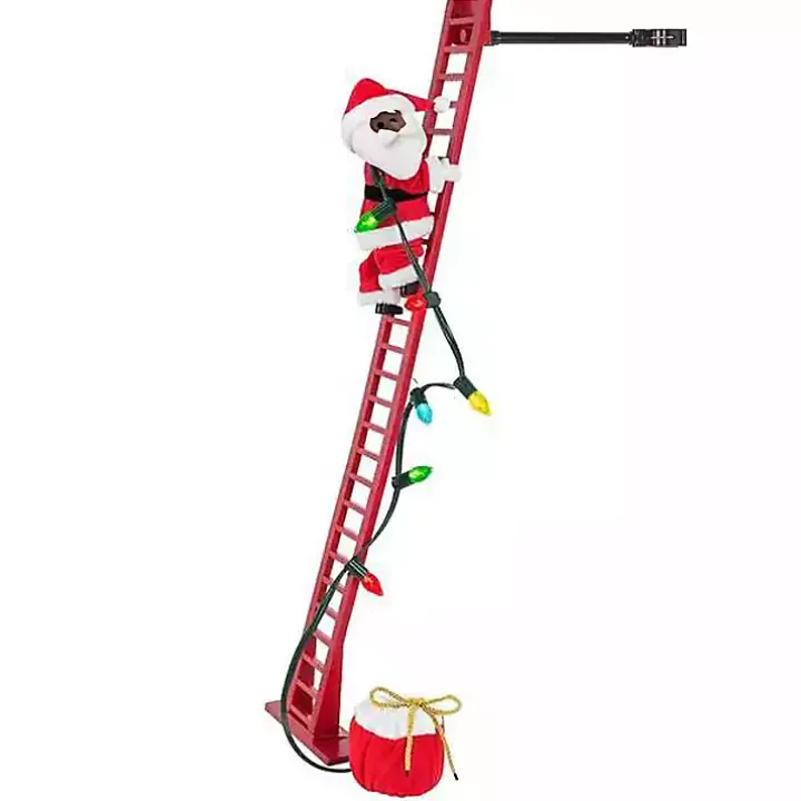 Climbing Musical Plush Santa