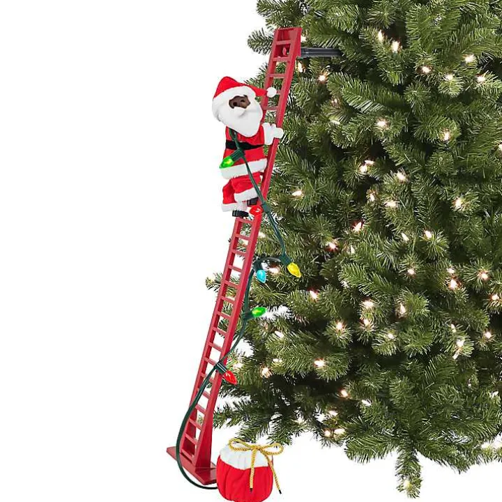 Climbing Musical Plush Santa