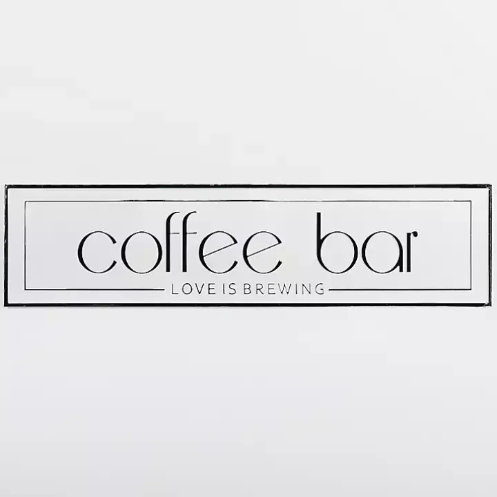 Coffee Bar Love is Brewing Wall Plaque