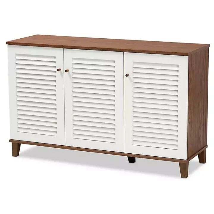 Collier Two-Tone 3-Door Shoe Storage Cabinet