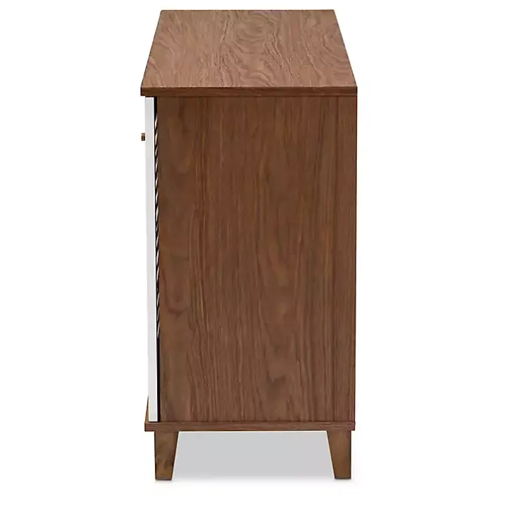Collier Two-Tone 3-Door Shoe Storage Cabinet