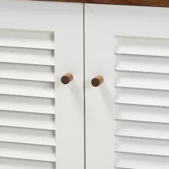 Collier Two-Tone 3-Door Shoe Storage Cabinet